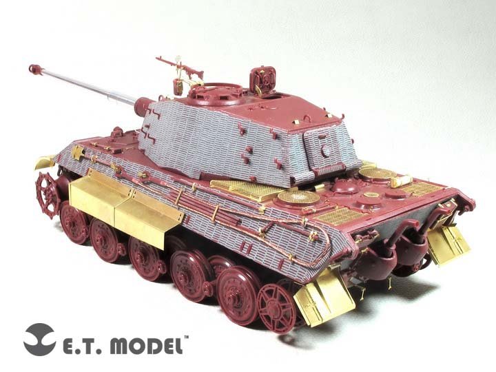 ET Model EA35-121 Garde-boue et jupes latérales pour char King Tiger allemand de la Seconde Guerre mondiale, compatible avec la maquette Meng au 1/35 – image 4