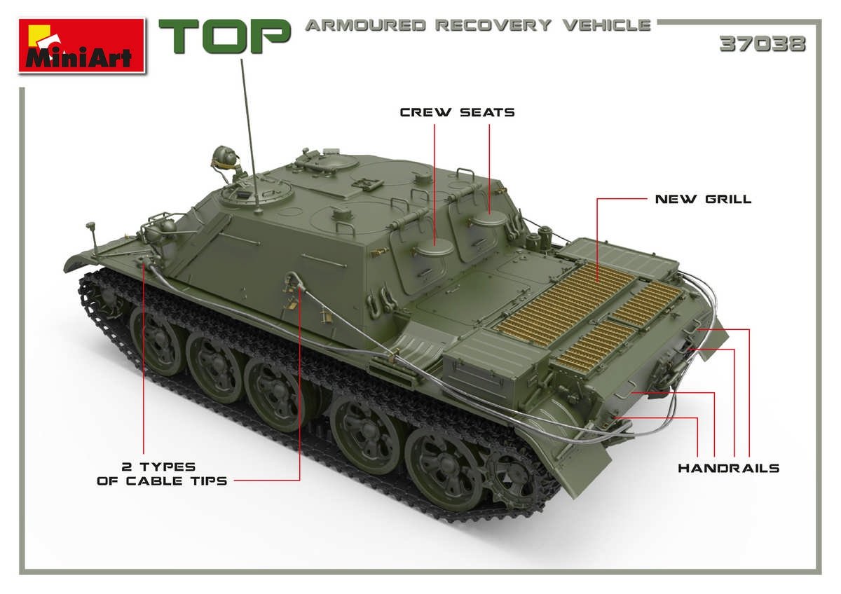MiniArt 37038 TOP ARMORED RECOVERY VEHICLE 1/35 – image 4