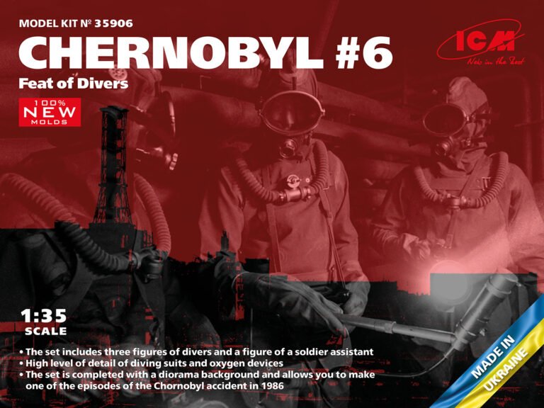 ICM 35906 Tchernobyl n° 6 Exploit de plongeurs 1/35