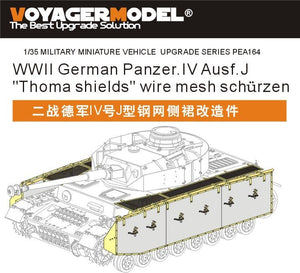 Voyager modèle PEA164 Panzer.IV allemand de la Seconde Guerre mondiale Ausf.J &amp;quot;Thoma Shields&amp;quot; grillage schürzen (pour tous) 1/35