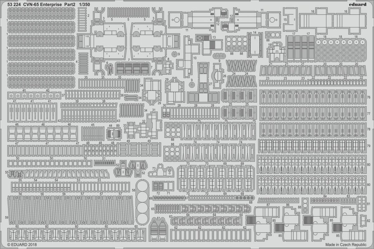 Eduard BIG5351 CVN-65 Enterprise PART I TAMIYA 1/350 – zdjęcie 3