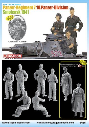 Dragon 6655 Régiment de Panzers allemand 7 10e Division de Panzers (Smolensk 1941) (1/35)