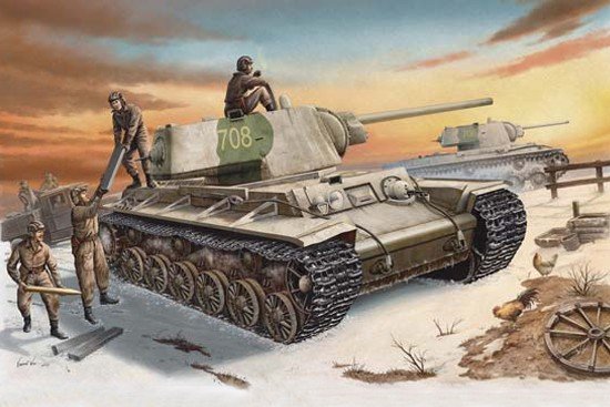 Trumpeter 00359 Russie KV-1 modèle 1942 Char lourd à tourelle moulée (1/35)