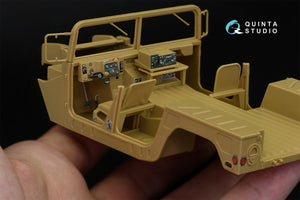 Intérieur imprimé en 3D et coloré sur papier décalcomanie pour la gamme HUMVEE de Quinta Studio QD35039 (Tamiya) à l&amp;#39;échelle 1/35 – image 2