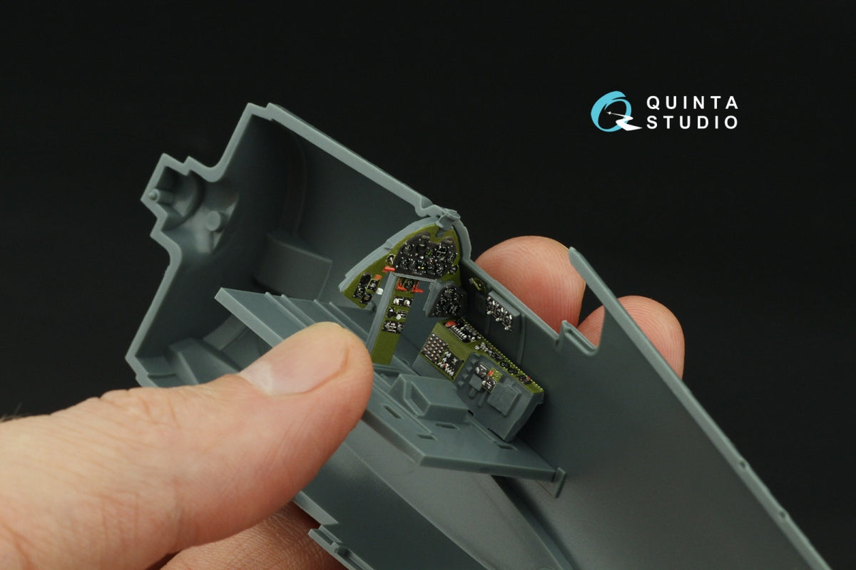 Intérieur imprimé en 3D et coloré sur papier décalcomanie Quinta Studio QD48330 F6F-3 Hellcat (Eduard) 1/48 – image 11