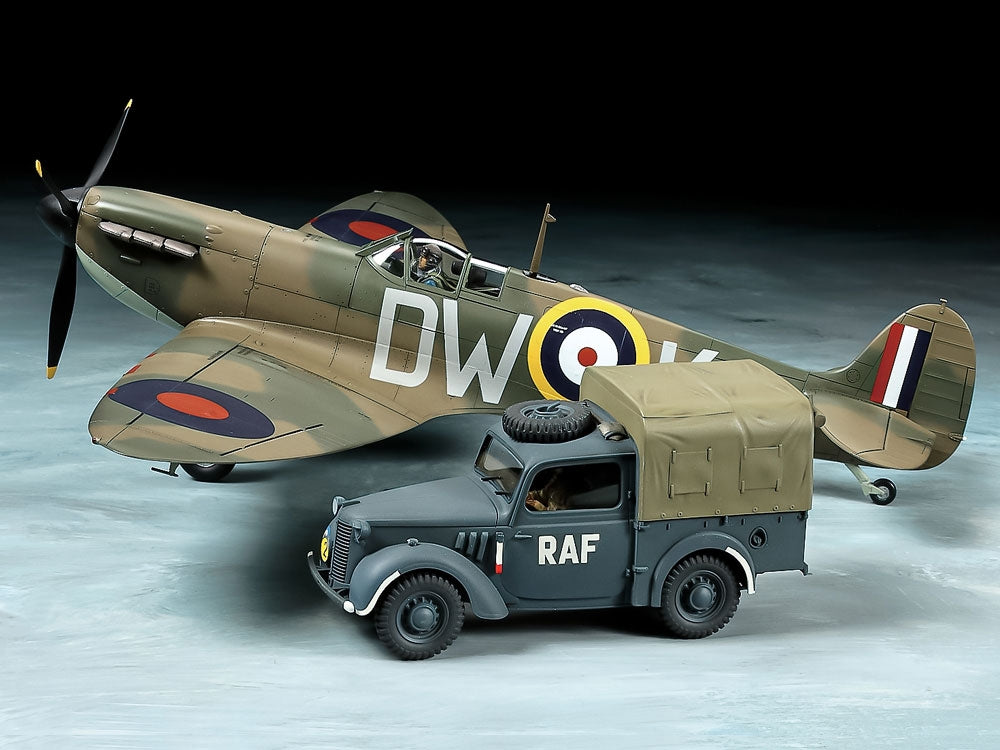 Tamiya 25211 SUPERMARINE SPITFIRE MK.IW/Voiture utilitaire légère 10 ch, set 1/48