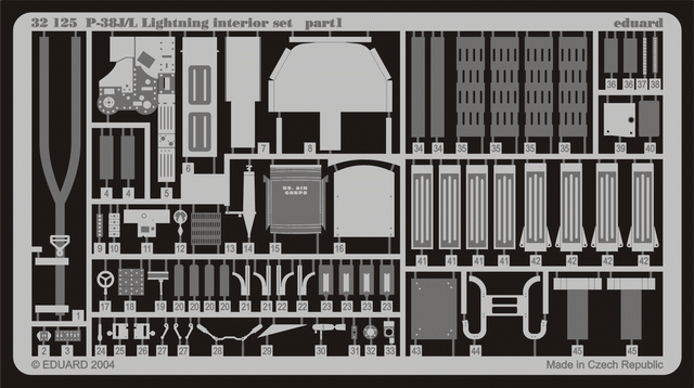 Intérieur du P-38L Eduard 32125 au 1/32 TRUMPETER