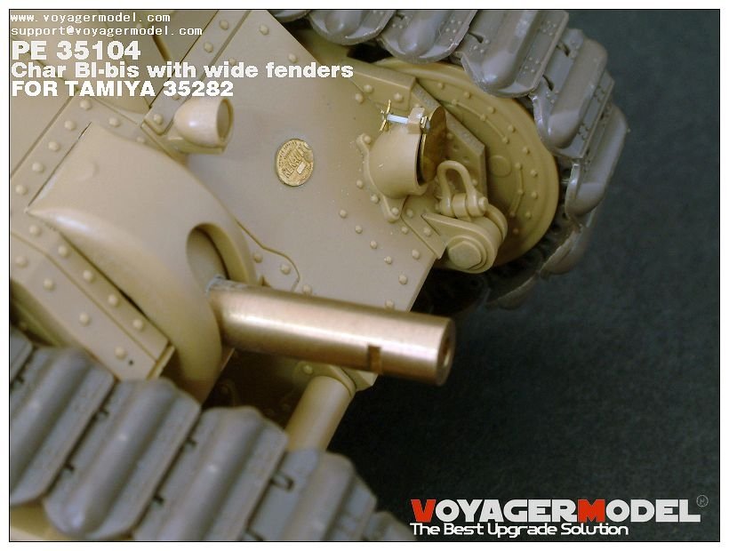 Maquette Voyager PE35104 Char bibis français de la Seconde Guerre mondiale avec ailes larges (version B incluant le canon) pour TAMIYA 35282 au 1/35 – image 10