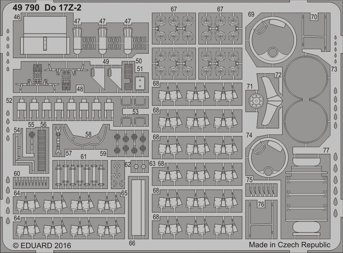 Eduard 49790 Pour 17Z-2 ICM 1/48 – immagine 2