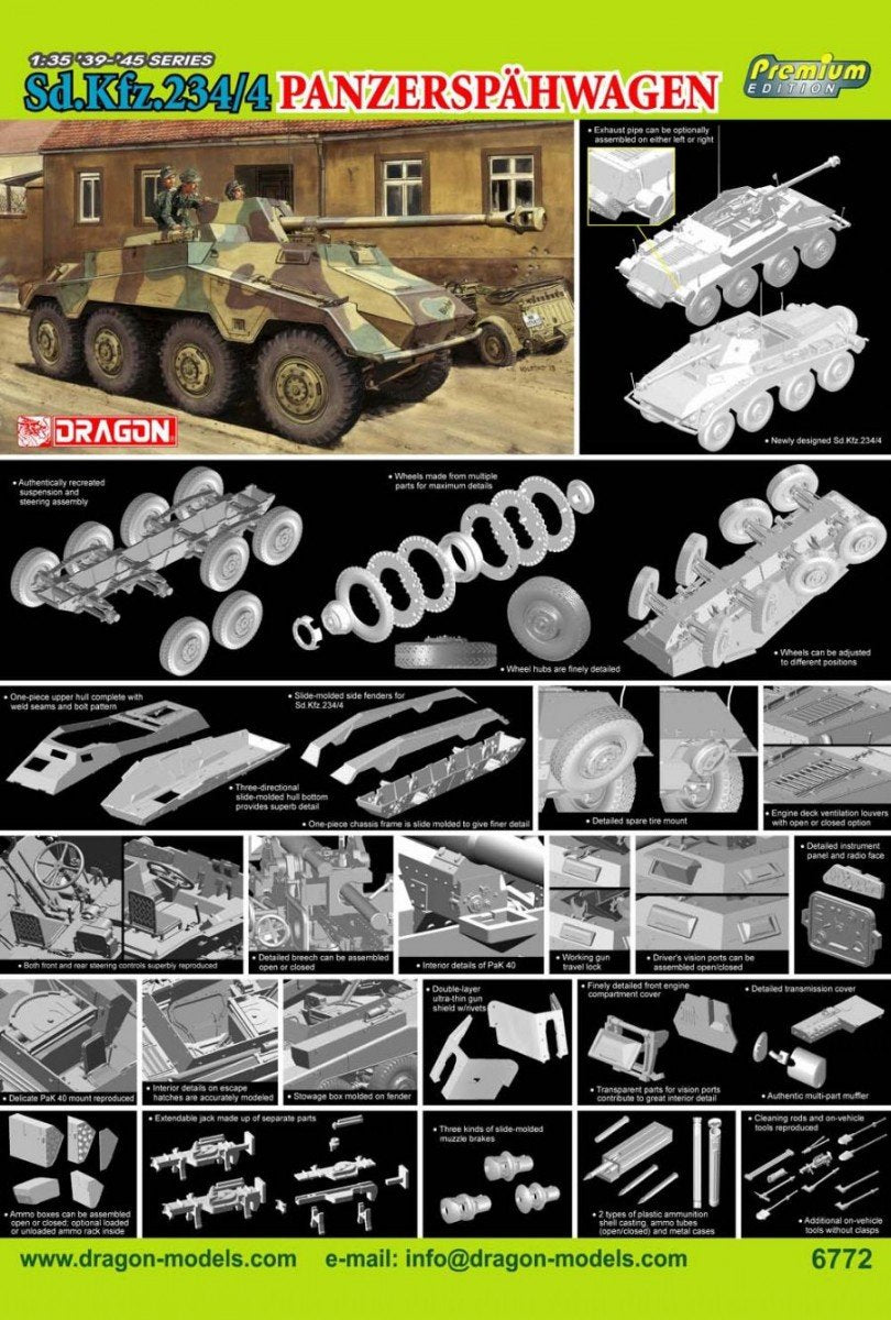 Dragon 6772 Sd.Kfz.234/4 Panzerspahwagen (édition Premium) (1/35) – immagine 2