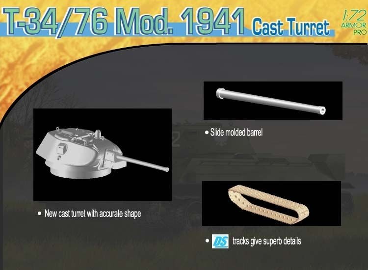 Dragon 7262 T-34/76 Mod.1941 Tourelle moulée (1/72) – image 5
