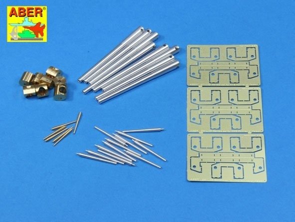 Ensemble de canons Aber 200L-05 pour HMS Rodney ou Nelson - 405 mm x 9, 152 mm x 12, 102 mm x 6 1/200 