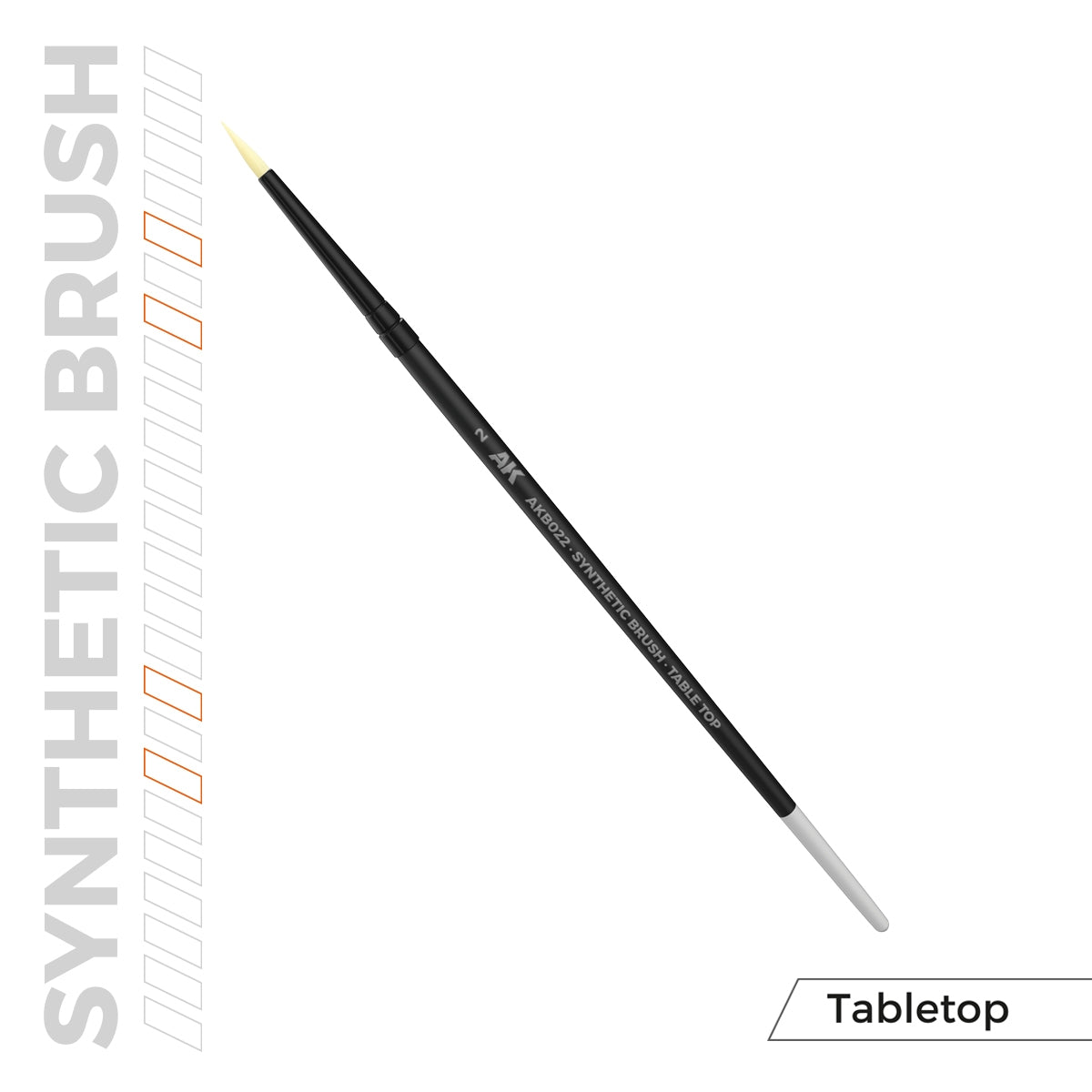 AK Interactive AKB022 Brosse de table synthétique AK – 2 – imagen 3