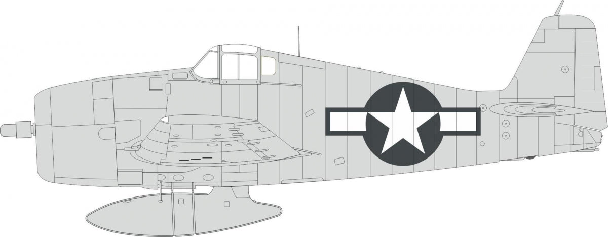 Eduard EX996 F6F-3 Insigne national américain 1/48