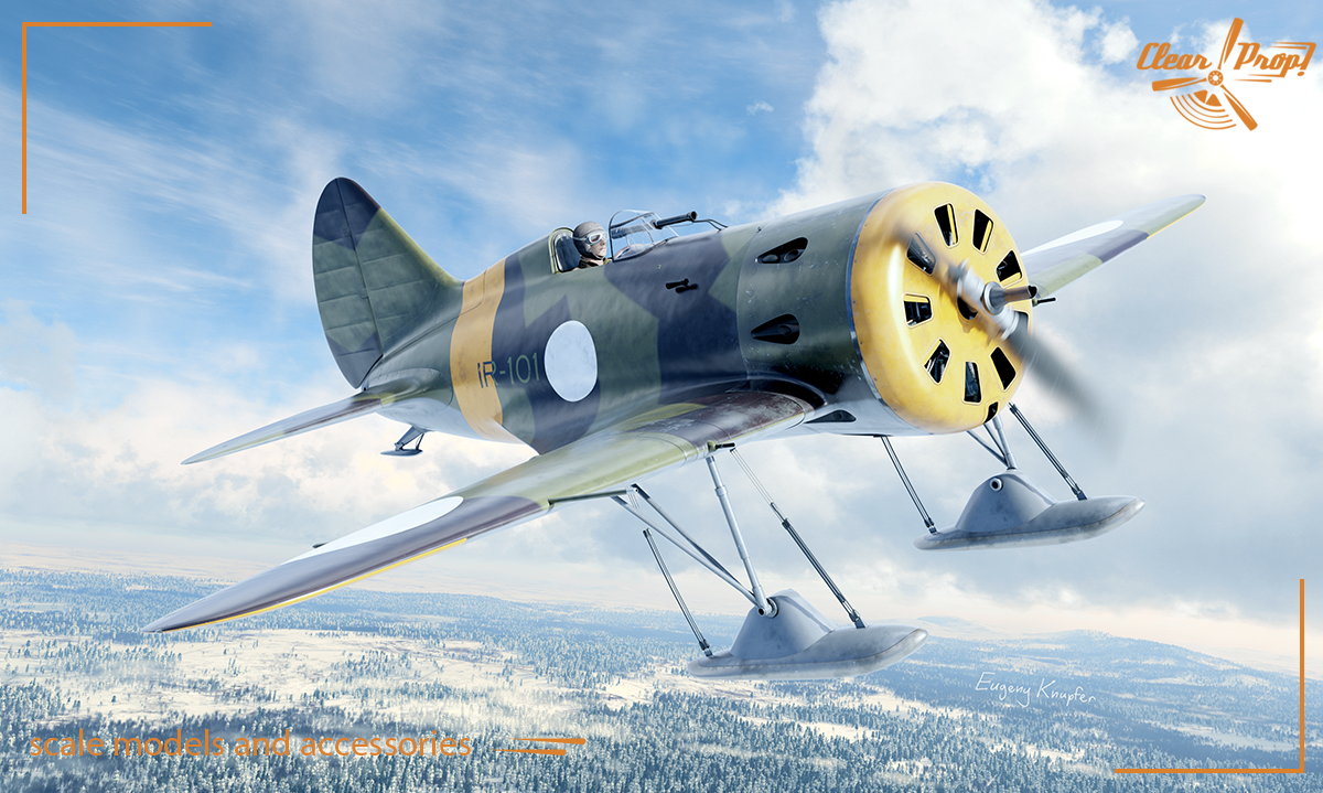 Clear Prop! CP72048 I-16 type 5 en service finlandais - Kit de démarrage 1/72 – Bild 3