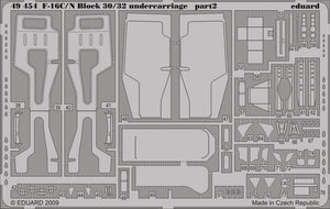 Train d&amp;#39;atterrissage Eduard 49454 F-16C/N Block 30/32 Tamiya 1/48 – Bild 2