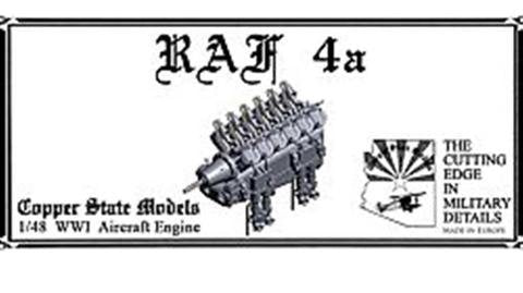 Ensemble de moteur d&amp;#39;avion Copper State Models E48-008 RAF 4a 150 ch 1/48