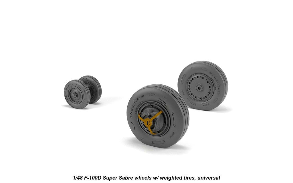Roues Armory Models AW48316 F-100D Super Saber avec pneus lestés 1/48