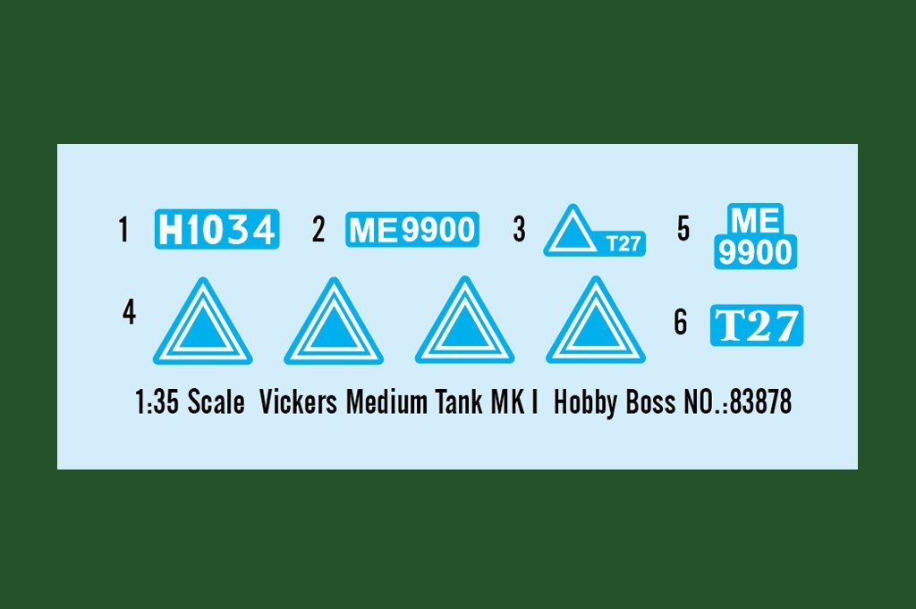 Hobby Boss 83878 Char moyen Vickers MK I – image 4