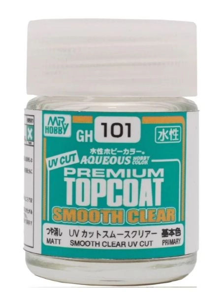 Mr.Color GH101 Mr.Aqueous Top Coat Premium Transparent Lisse Protection UV Mat 18ml – image 2