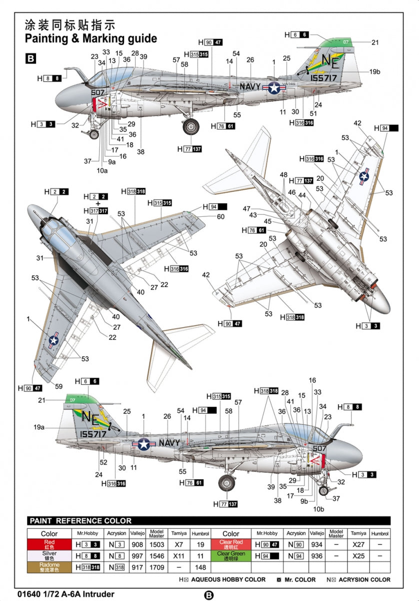 Trumpeter 01640 Grumman A-6A/E Intruder 1/72 – image 5