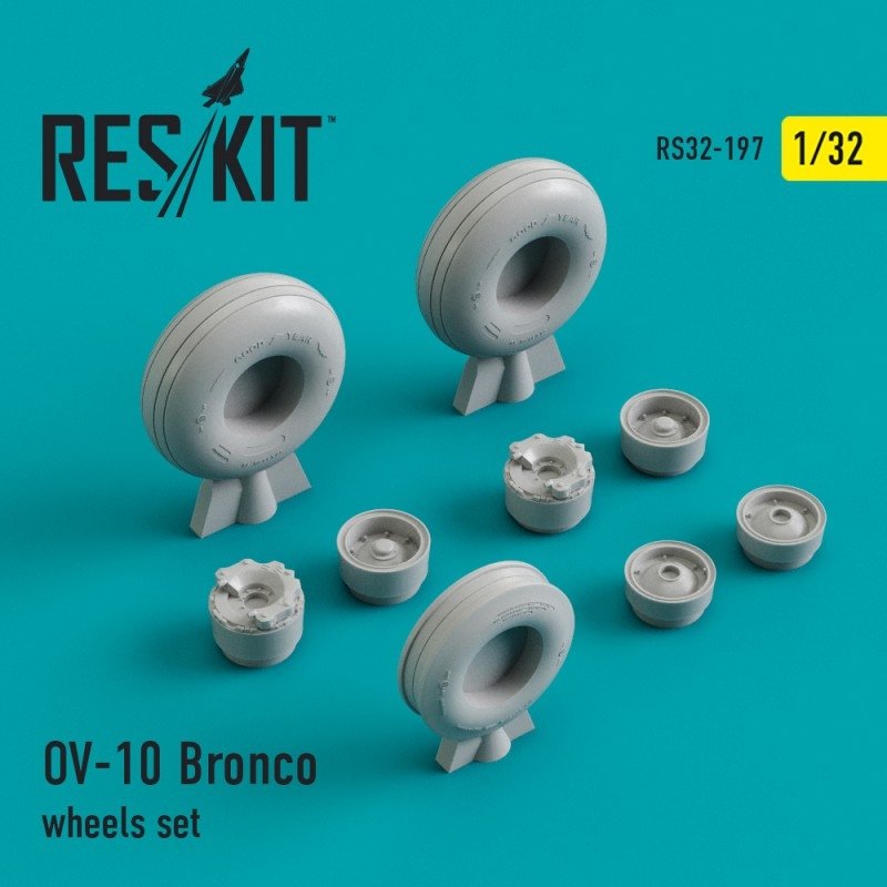 RESKIT RS32-0197 OV-10 Jeu de roues Bronco 1/32
