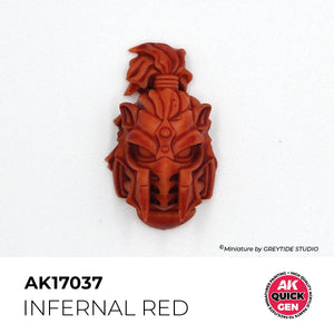 AK Interactive AK17037 INFERNAL RED – QUICK GEN COLOR 18ml