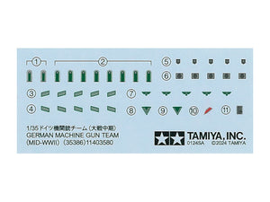 Tamiya 35386 Équipe de mitrailleuses allemandes milieu de la Seconde Guerre mondiale 1/35 – image 8