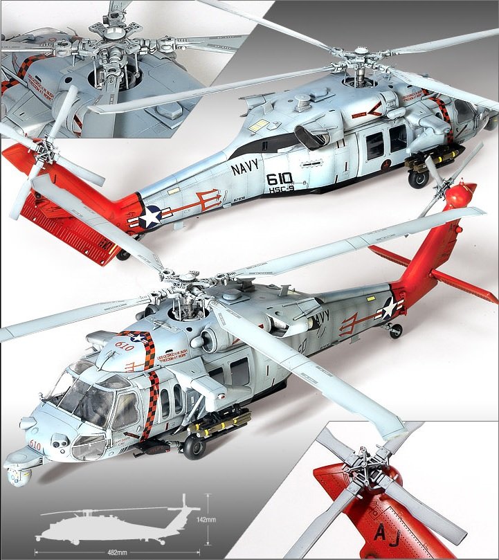 Academy 12120 USNavy MH-60S HSC-9 Tridents (1/35) – imagen 3
