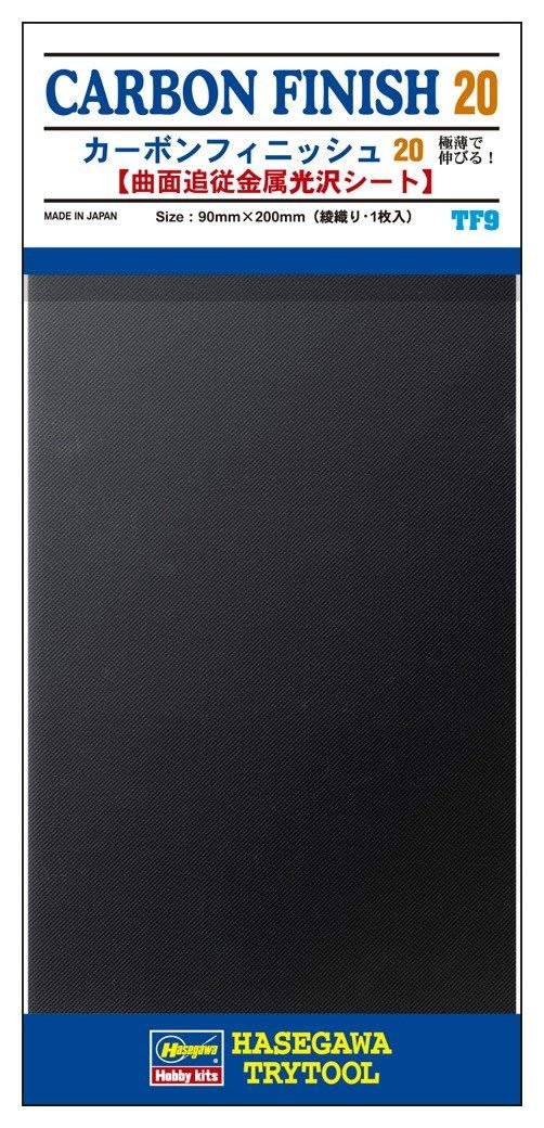 Hasegawa TF09 Finition carbone 20 (mailles fines) 90 mm x 200 mm