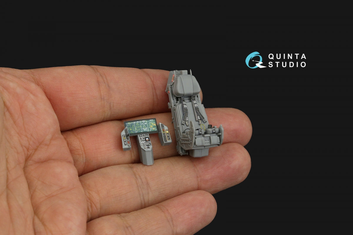 Intérieur imprimé en 3D et coloré sur papier décalcomanie Quinta Studio QD48288 F-35A (Tamiya) 1/48 – Bild 3