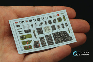 Intérieur coloré imprimé en 3D sur papier décalcomanie Quinta Studio QD32209 A-20G Havoc (HK Models) 1/32 – image 4