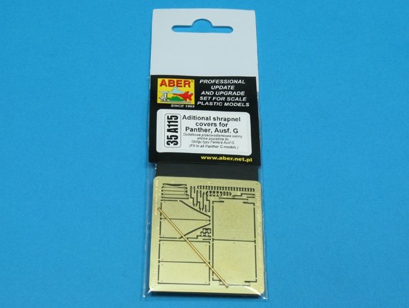 Aber 35A115 Couvertures supplémentaires pour éclats d&amp;#39;obus pour Panther Ausf.G (1/35) – image 3