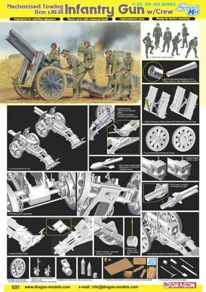 Dragon 6261 Canon d&amp;#39;infanterie de 15 cm avec équipage (1/35) – Bild 2