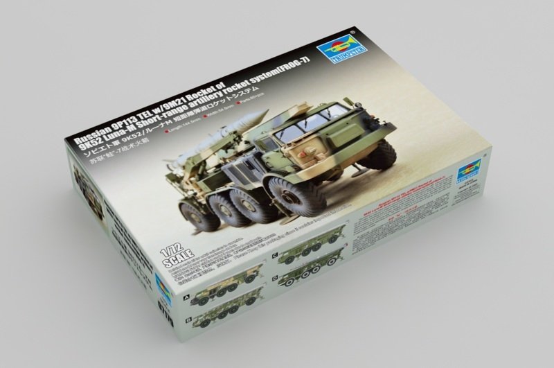 Trumpeter 07179 Lance-roquettes russe 9P113 avec roquette 9M21 et roquette tactique 9K52 Luna-M Frog-7, échelle 1/72