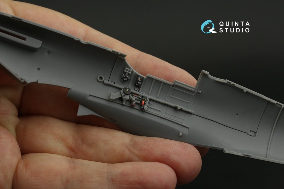 Intérieur imprimé en 3D et coloré sur papier décalcomanie Quinta Studio QD48134 Spitfire Mk.I (Tamiya) 1/48 – imagen 9