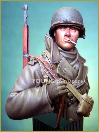 Young Miniatures YM1812 Soldat américain Ardennes 1944 1/10 – immagine 5