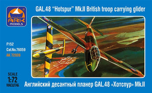 Ark Models 72009 GAL.48 &amp;quot;Hotspur&amp;quot; Mk.II Planeur de transport de troupes britannique (1/72)