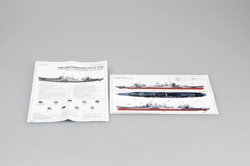 Trumpeter 05747 USS San Francisco CA-38 1944 1/700 – immagine 3