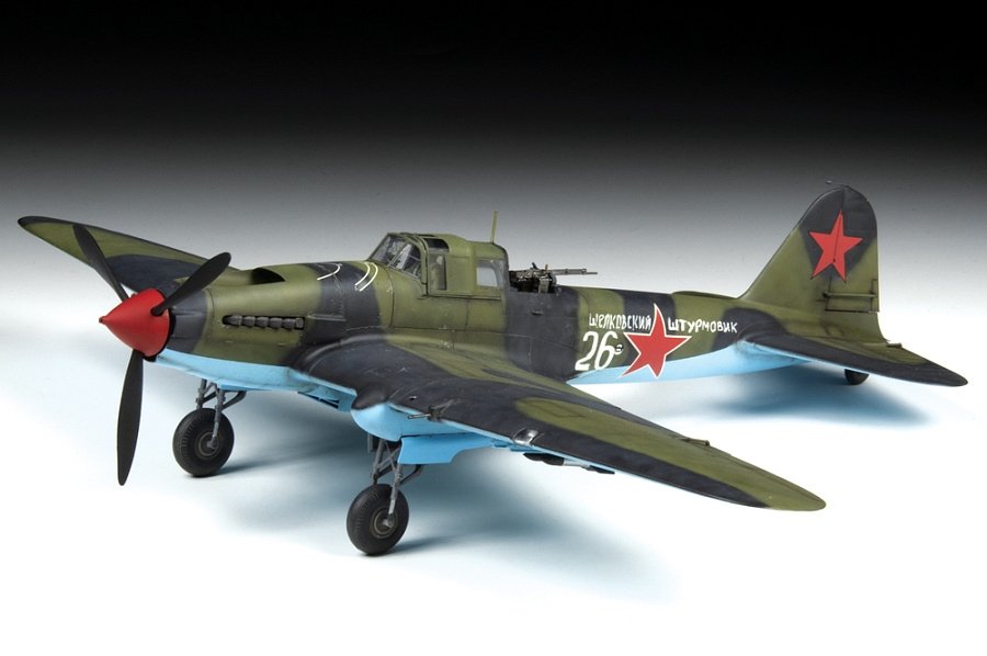 Zvezda 4826 avion d&amp;#39;attaque biplace soviétique IL-2 shturmovik (mod.1943) 1/48 – image 4