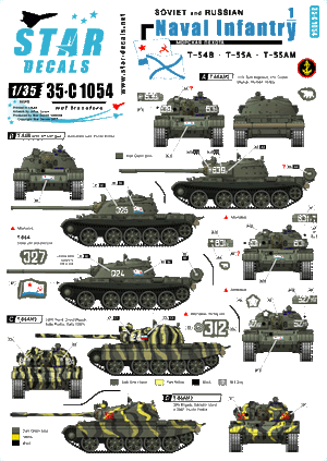 Star Decals 35-C1054 Infanterie navale 1 1/35