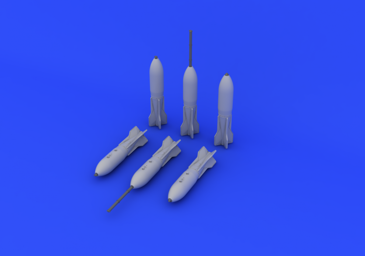 Bombes Eduard 672058 M117 fin 1/72