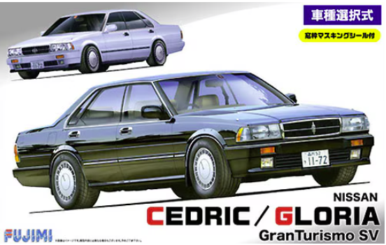 Fujimi 039442 Y31 Nissan Cedric/Gloria 2.0 Gran Turismo SV avec joint de masquage de cadre de fenêtre 1/24