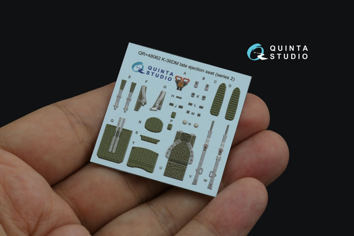 Quinta Studio QR+48062 Siège éjectable K-36DM Série 2 (version tardive) (pour avions MiG-29, MiG-31, Su-27, Su-33, Su-34 depuis 2008) (Tous les kits) 1/48 – Bild 3