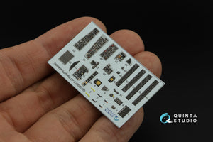 Intérieur imprimé en 3D et coloré sur papier décalcomanie Quinta Studio QD72082 F-4J Early (Fine Molds) à l&amp;#39;échelle 1/72 – immagine 5
