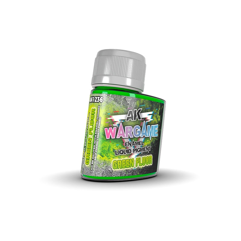 AK Interactive AK1236 VERT FLUOR – PIGMENT LIQUIDE ÉMAIL 35 ml