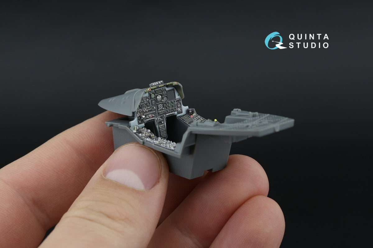 Intérieur imprimé en 3D et coloré sur papier décalcomanie Quinta Studio QDS-48586 A-10A Warthog (GWH) (petite version) 1/48 – immagine 9