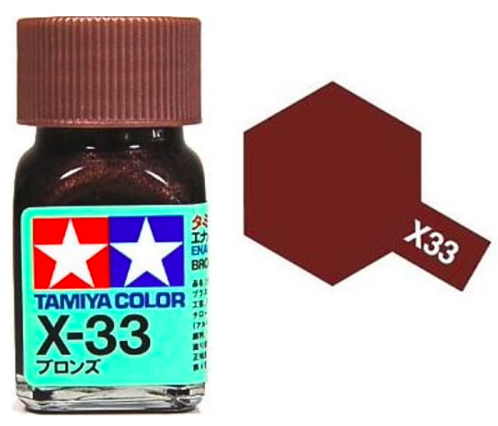 Peinture émail Tamiya X33 Bronze (80033)