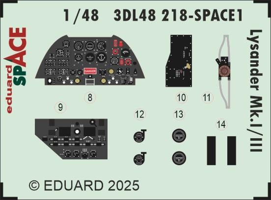 Eduard 3DL48218 Lysander Mk. I/III SPACE AIRFIX 1/48 – image 3