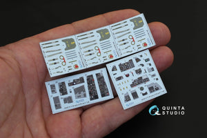 Quinta Studio QD48131 F-4E early/F-4EJ 3D-Printed &amp;amp; colored Interior on decal paper (for ZM SWS kit) 1/48 – image 2